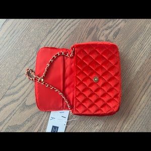 Janie and Jack red velvet purse